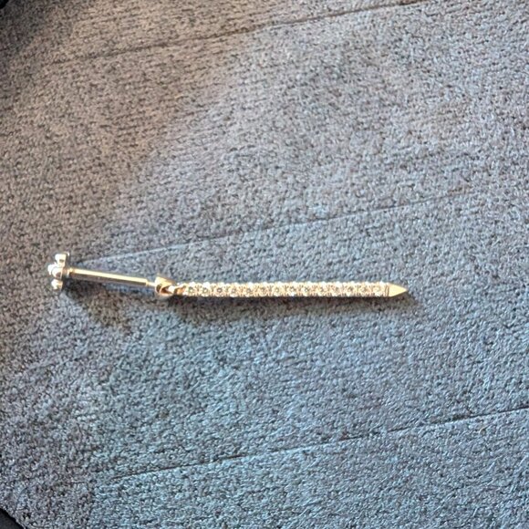 **Brand New** Maria Tash 18mm Diamond Eternity Bar Charm Threaded Stud Earring - Picture 4 of 7